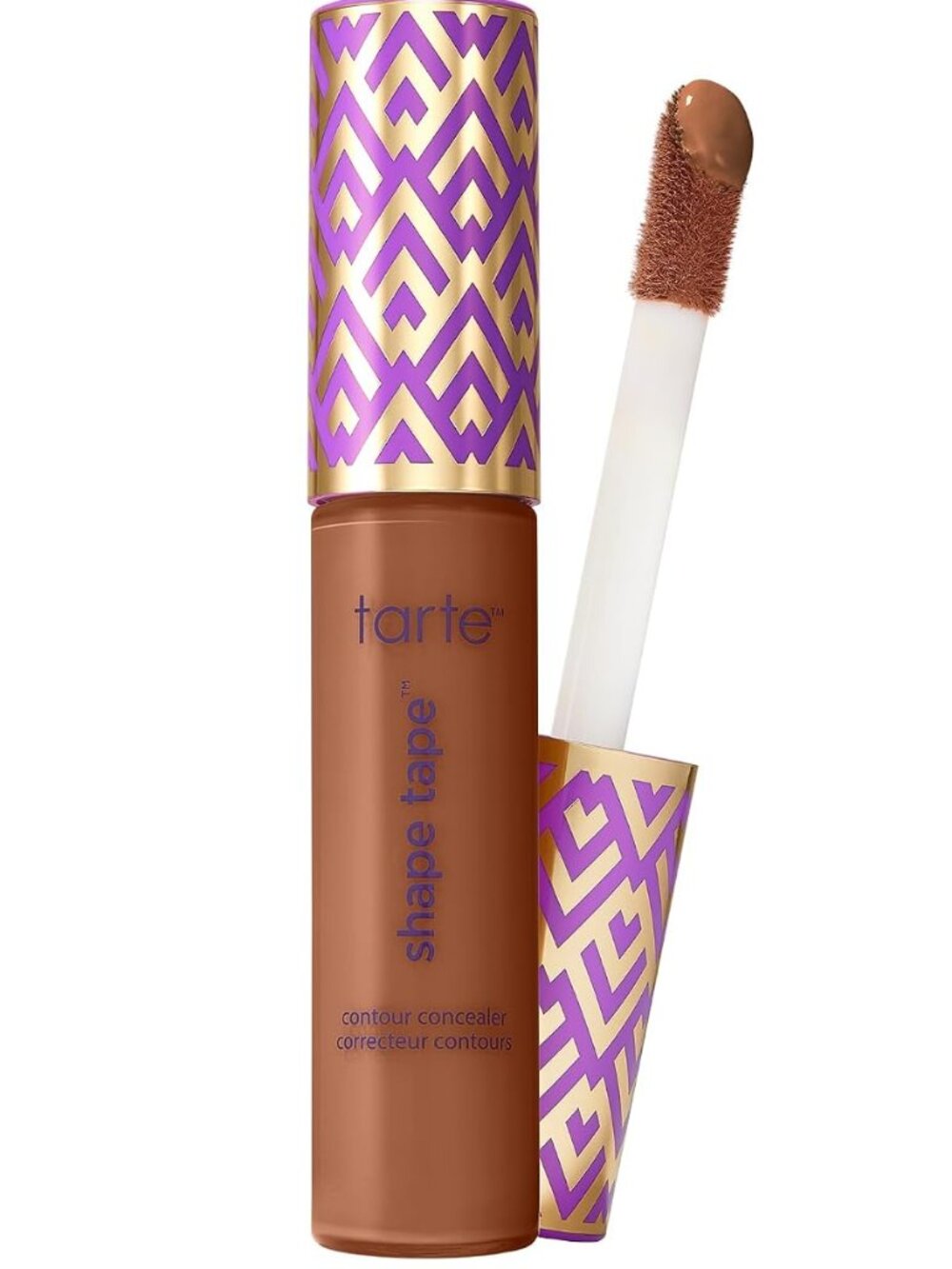 tarte shape tape concealer – deep honey (deep skin with warm, peach undertones)